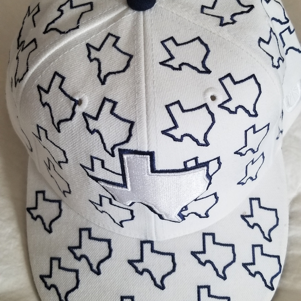 UNK White TEXAS  baseball cap Size 7 5/8 NEW